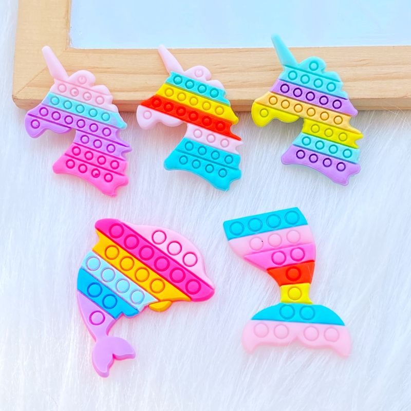 Embellishment Glue Craft - 20Pcs New Cute Fishtail Unicorn Dolphin