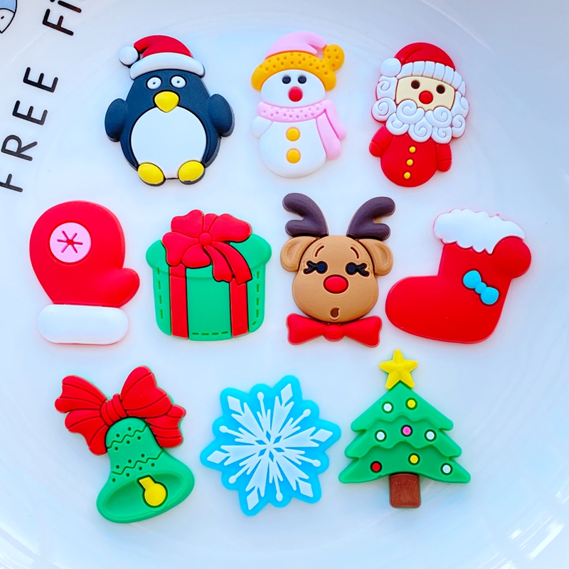 Embellishment Glue Craft - 20pcs New Pattern Cute Cartoon Christmas