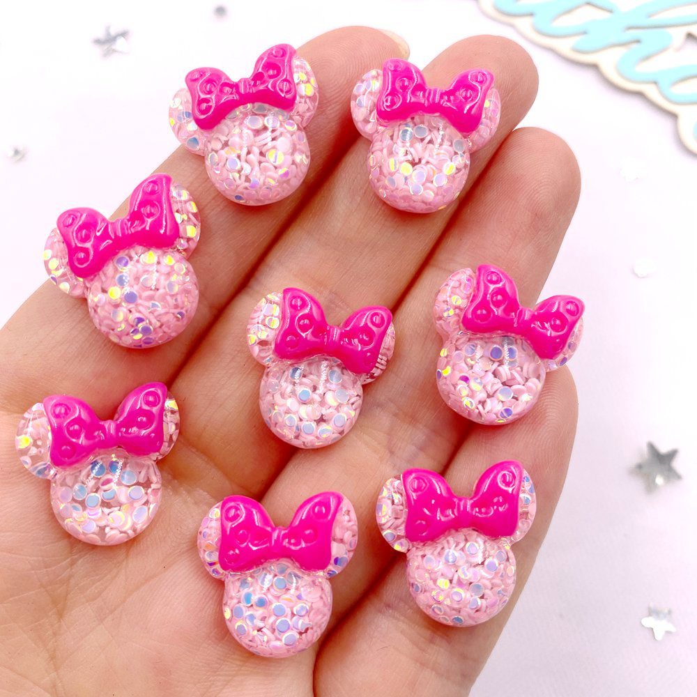 Embellishment Glue Craft - 20PCS Colorful Resin Mini Cartoon Bow