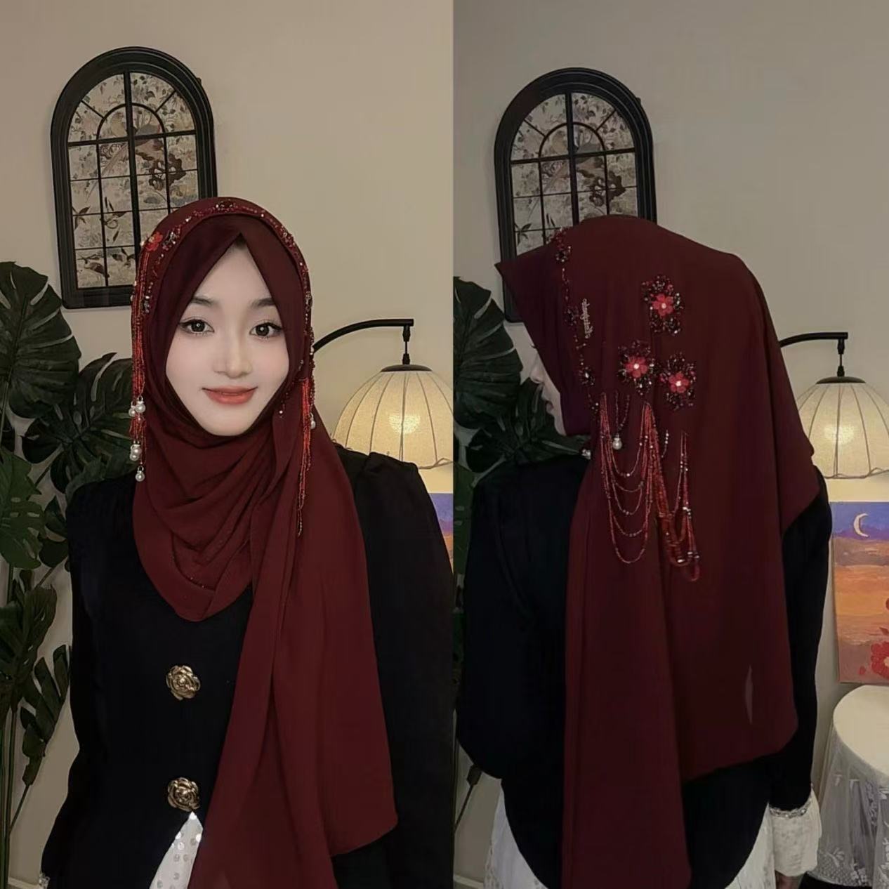 Tassel Fringe Trim - Abaya Hijab Muslim Women Shawl Lace