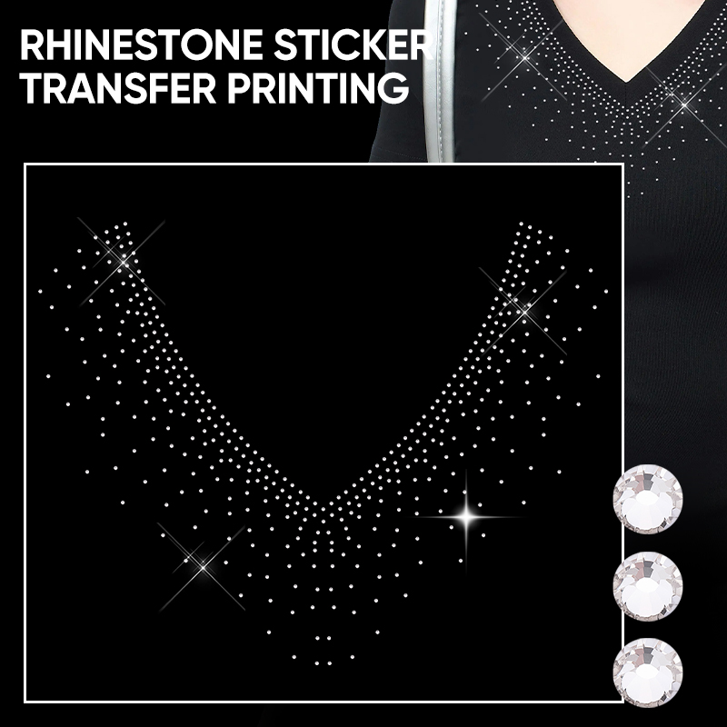 Glitter Vinyl Roll - QIAO 1/2/4/6Pcs V-Neck Glitter Hot Fix