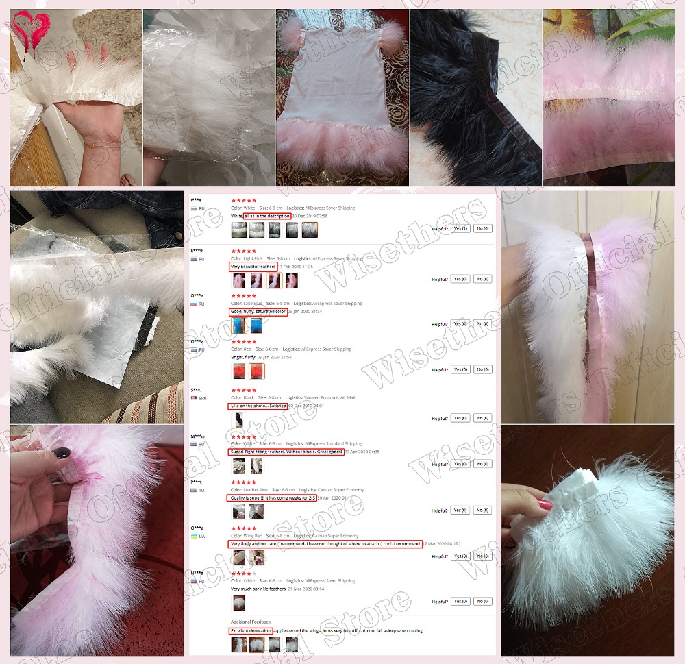 1 Meter Fancy Soft Fluffy Dyed - огляд і ціна Feather Trim Marabou