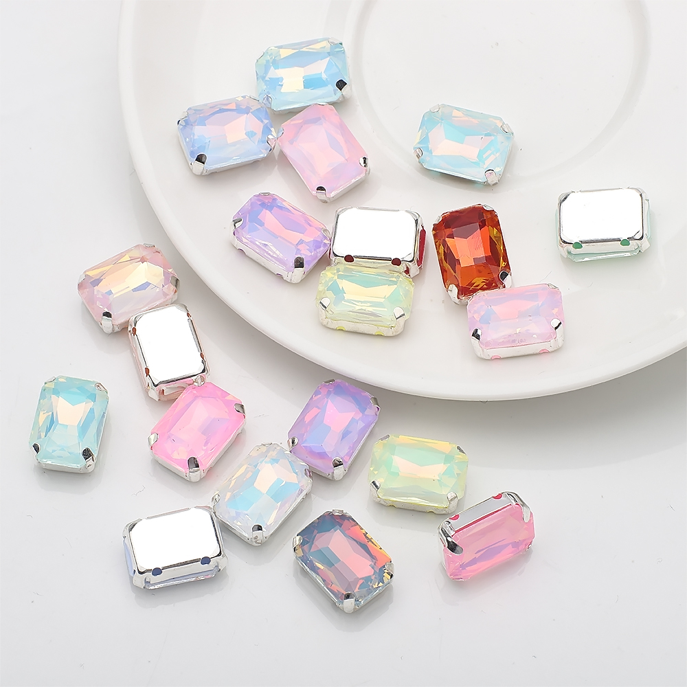 10 Pcs 10x14mm Sew On Rhinesto - огляд і ціна Sew On Rhinestone