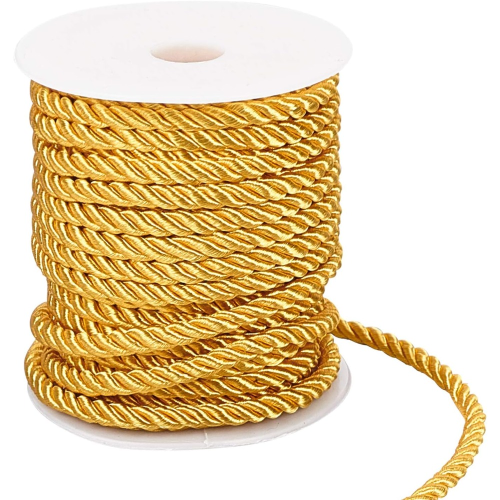 1 Roll 59 Feet Gold Cord 5mm T - огляд і ціна Cord Trim Twisted