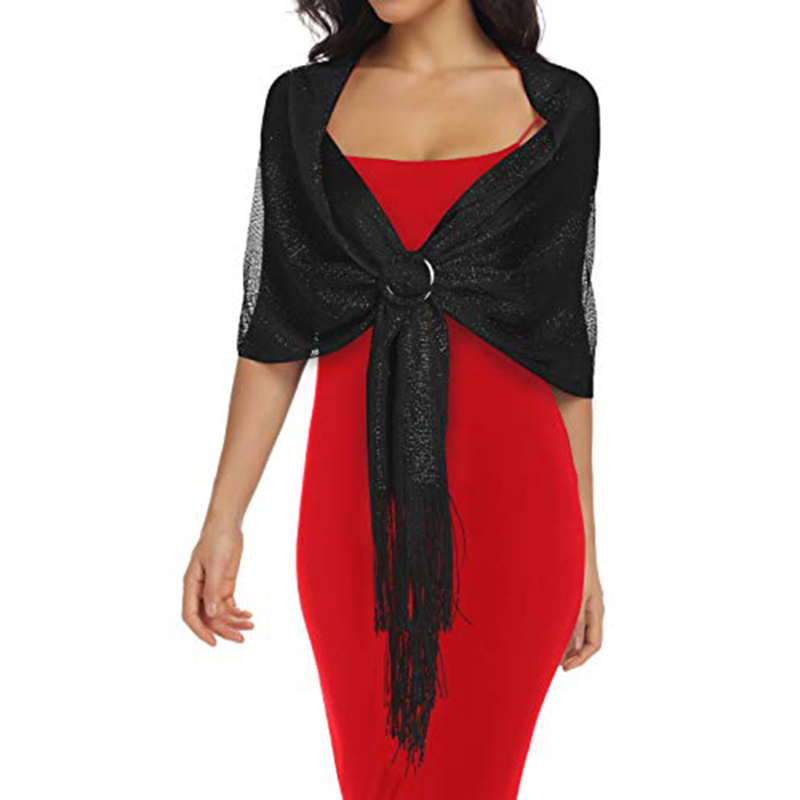 Women Shiny Gold Silver Sunscr - огляд і ціна Tassel Fringe Trim
