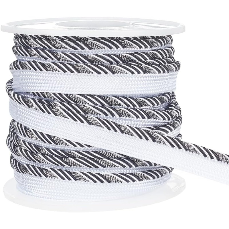 10 Yard Black Twisted Lip Cord - огляд і ціна Cord Trim Twisted