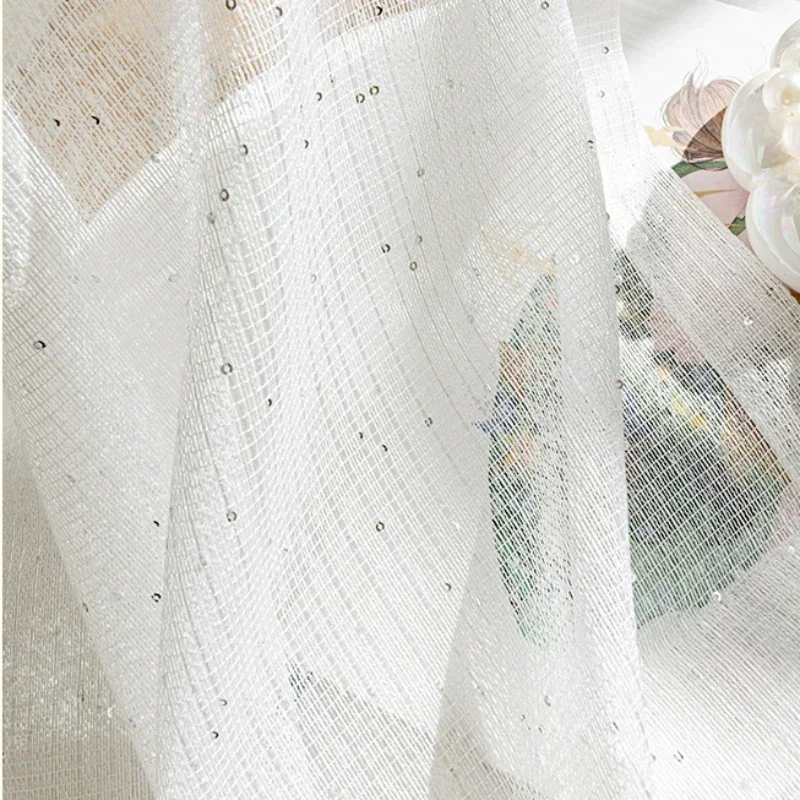 French Sheer Curtains for Livi - огляд і ціна Sequin Fabric Panel