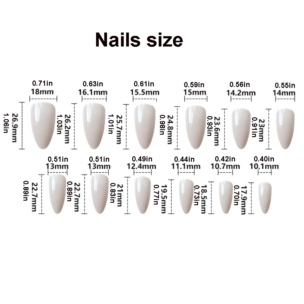 3D Flowers Fake Nails with Glo - огляд і ціна Embroidery Embellishments
