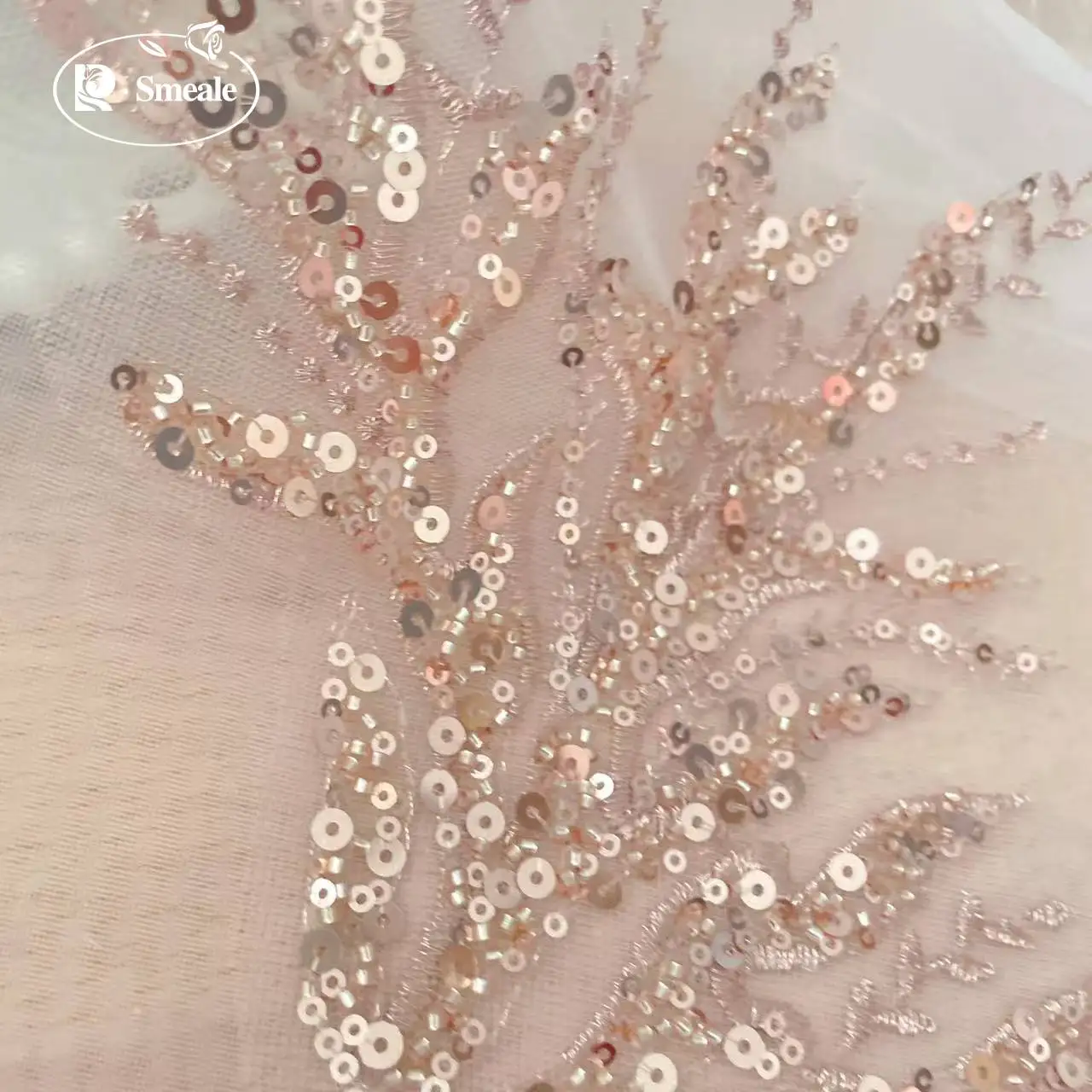 5Pair-2Pair.Rose Gold Sequin T - огляд і ціна Applique Patch Flower