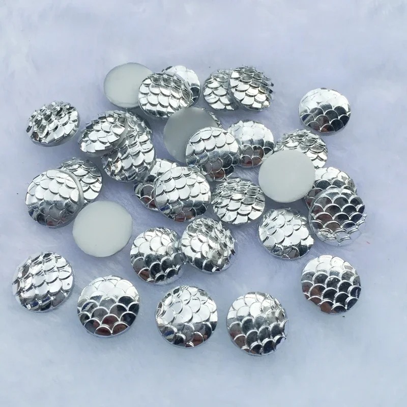 80pcs 12mm Mermaid Fish Scale  - огляд і ціна Embellishment Glue Craft