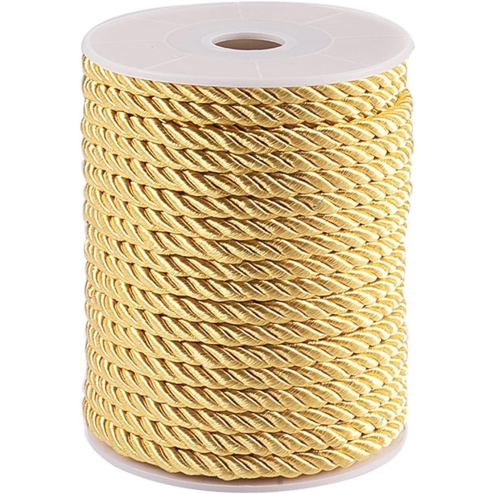 5mm 18 Yards Twisted Gold Rope - огляд і ціна Cord Trim Twisted