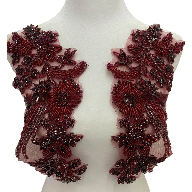 49MC Embroidery Beadwork Wheat - огляд і ціна Applique Patch Flower