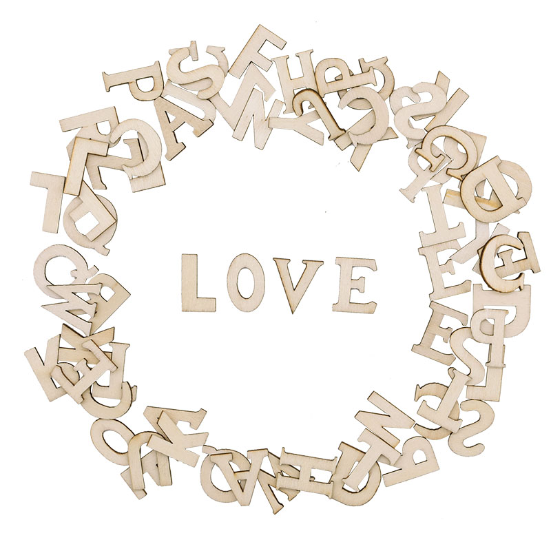 100pcs Letters Wooden Alphabet - огляд і ціна Craft Embellishment