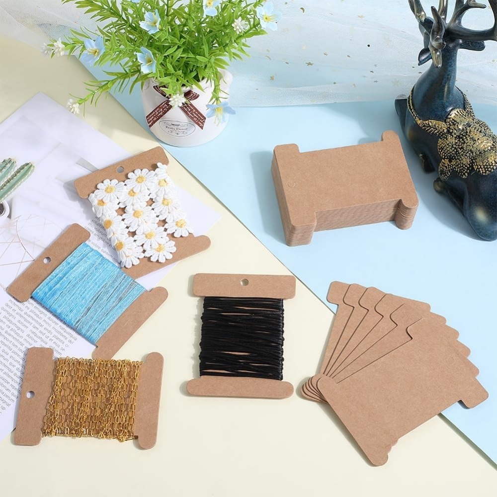 50Pcs Cardboard Spool Bulk Fla - огляд і ціна Organza Ribbon Spool