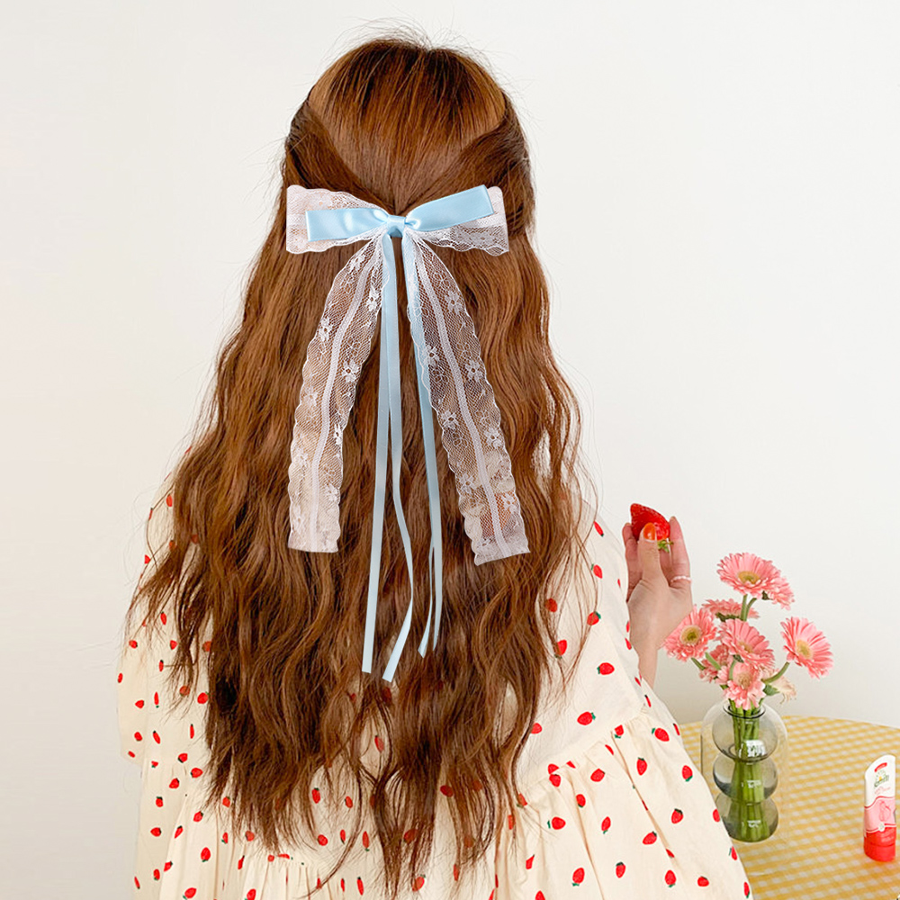 Korean Style Pink Blue Lace Bo - огляд і ціна Tassel Fringe Trim