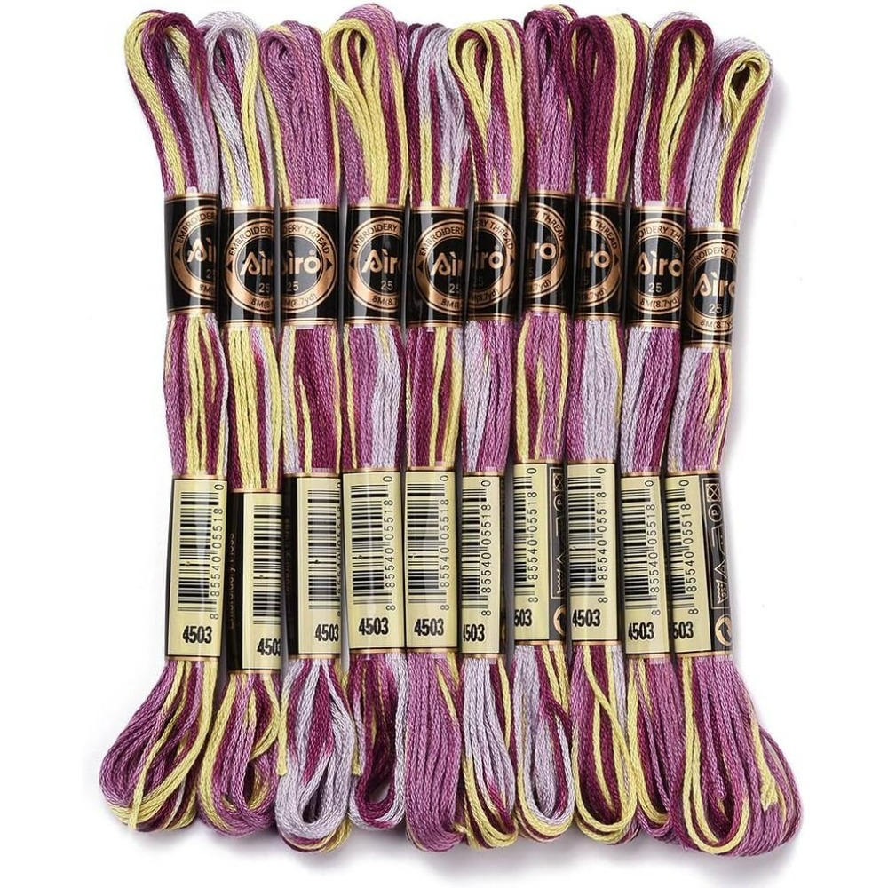 6 Strands Purple Variegated Em - огляд і ціна Embroidery Embellishments