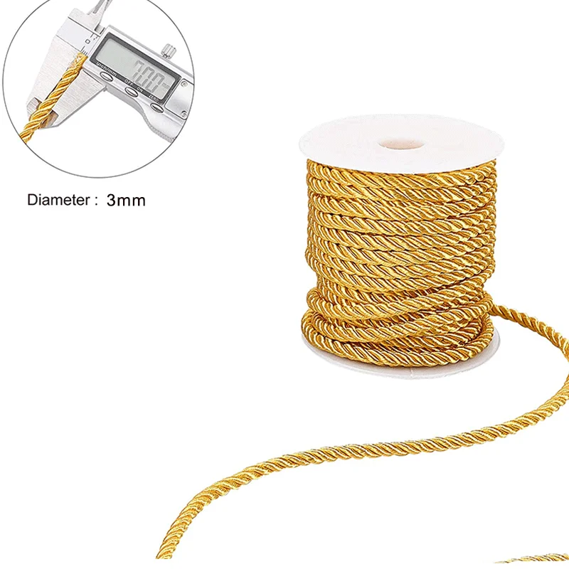 3mm 10m Twisted Cord Rope Trim - огляд і ціна Cord Trim Twisted
