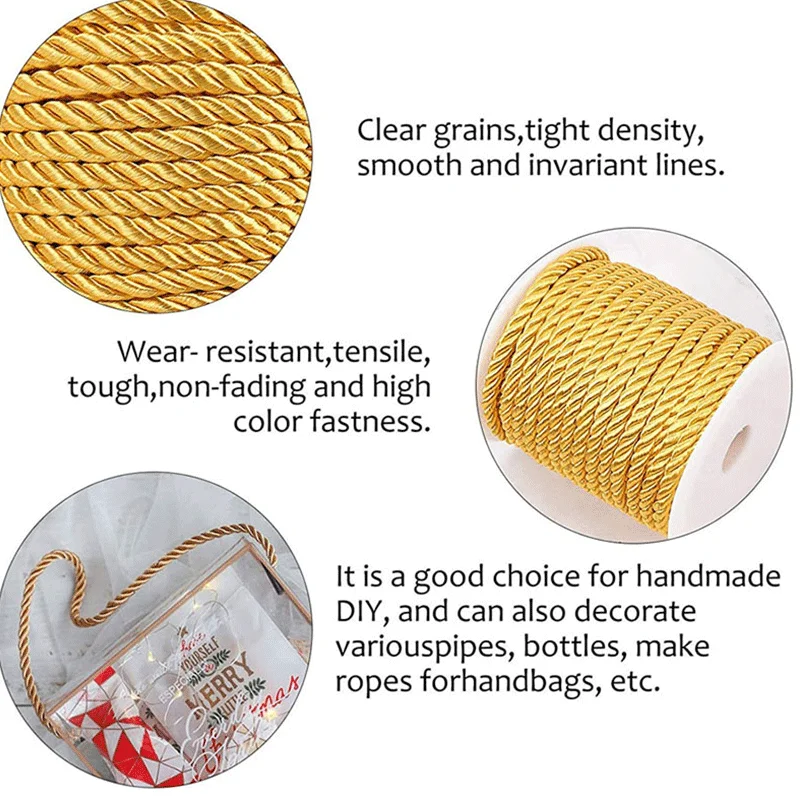 3mm 10m Twisted Cord Rope Trim - огляд і ціна Cord Trim Twisted