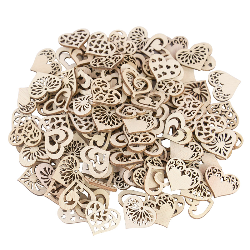 50/100pcs Hollowed Heart Patte - огляд і ціна Craft Embellishment
