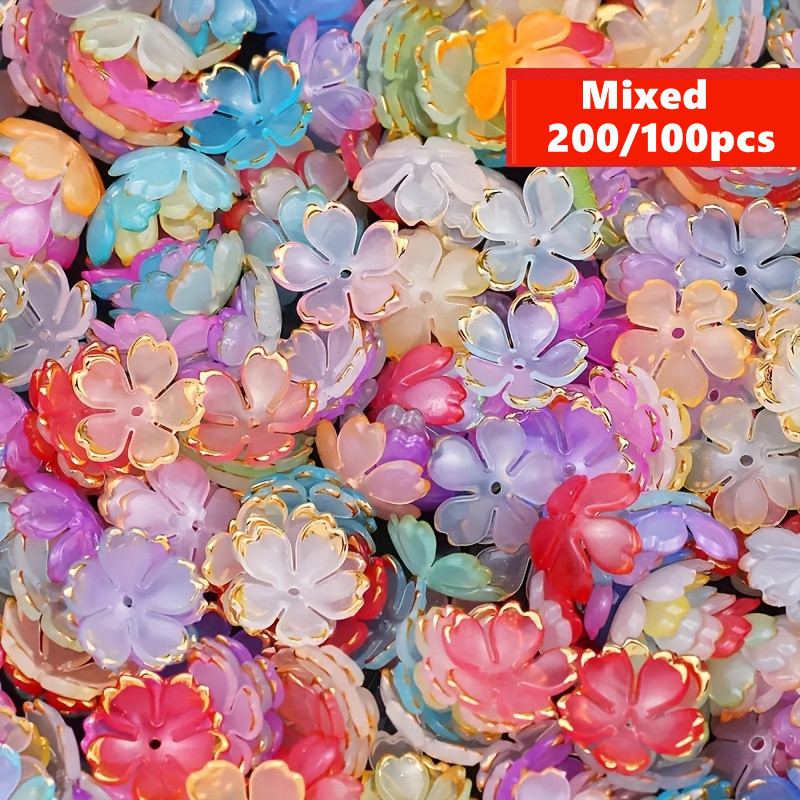 200/100pcs 15mm Colorful Acryl - огляд і ціна Embroidery Embellishments
