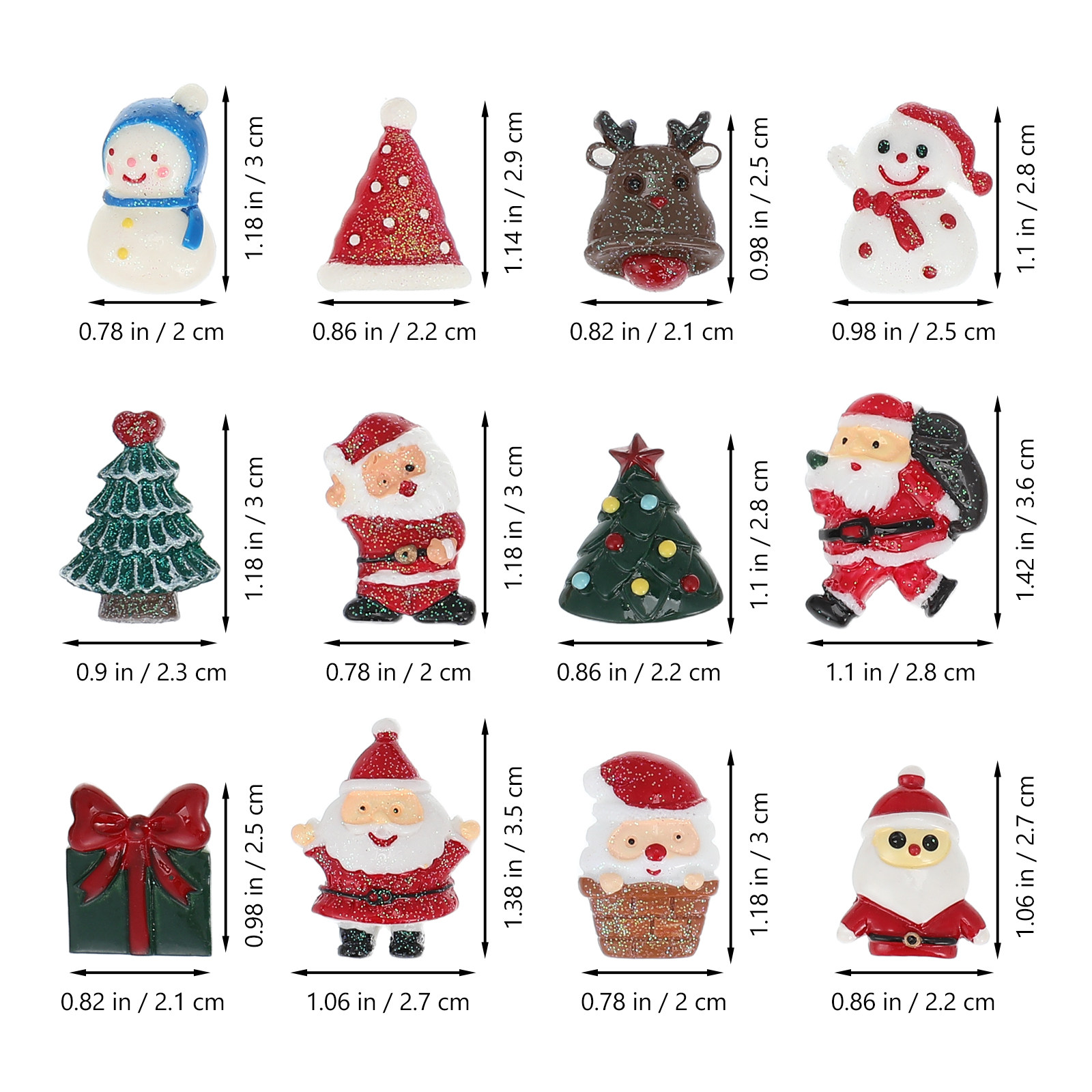 50 PCS Embellishment Christmas - огляд і ціна Craft Embellishment