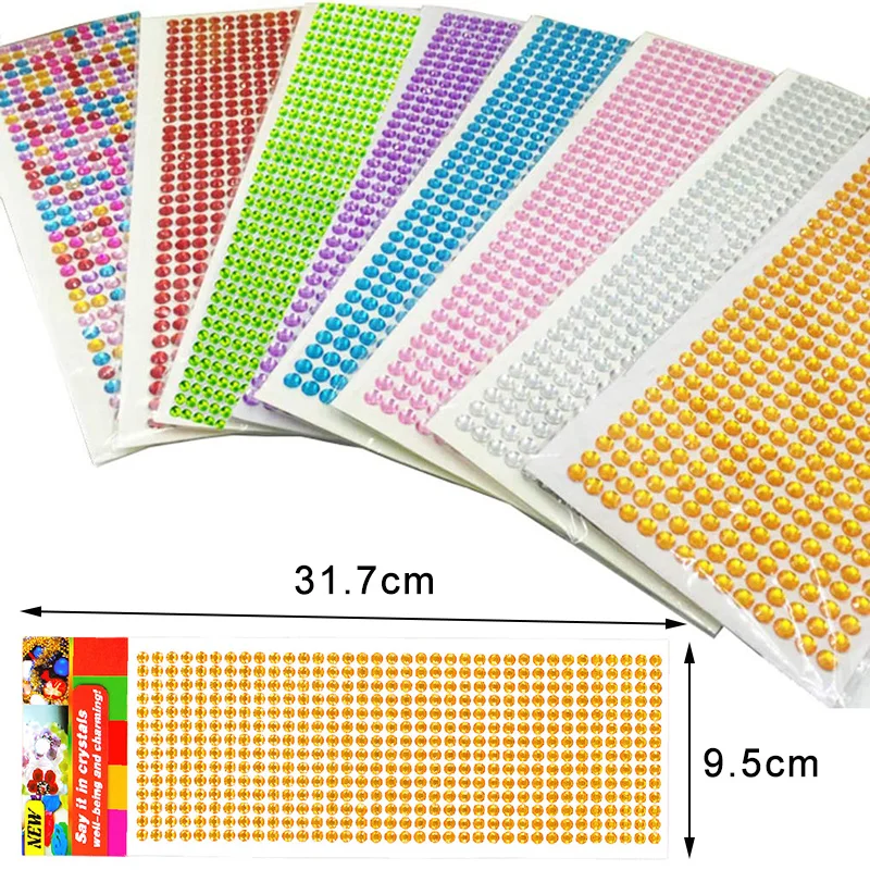 900/504Pcs Bling Acrylic Rhine - огляд і ціна Embellishment Glue Craft