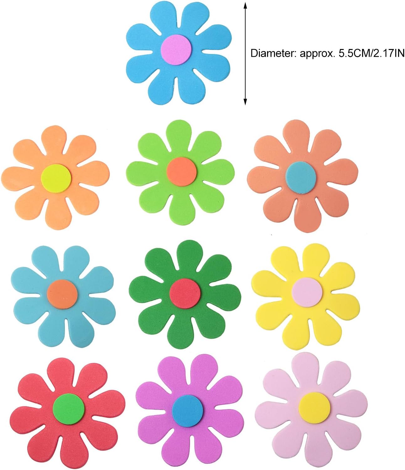 3D flower foam stickers Spring - огляд і ціна Craft Embellishment