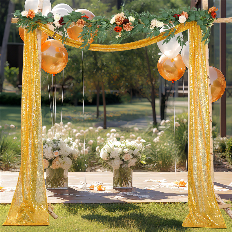 Wedding Arch Draping Fabric, 1 - огляд і ціна Sequin Fabric Panel