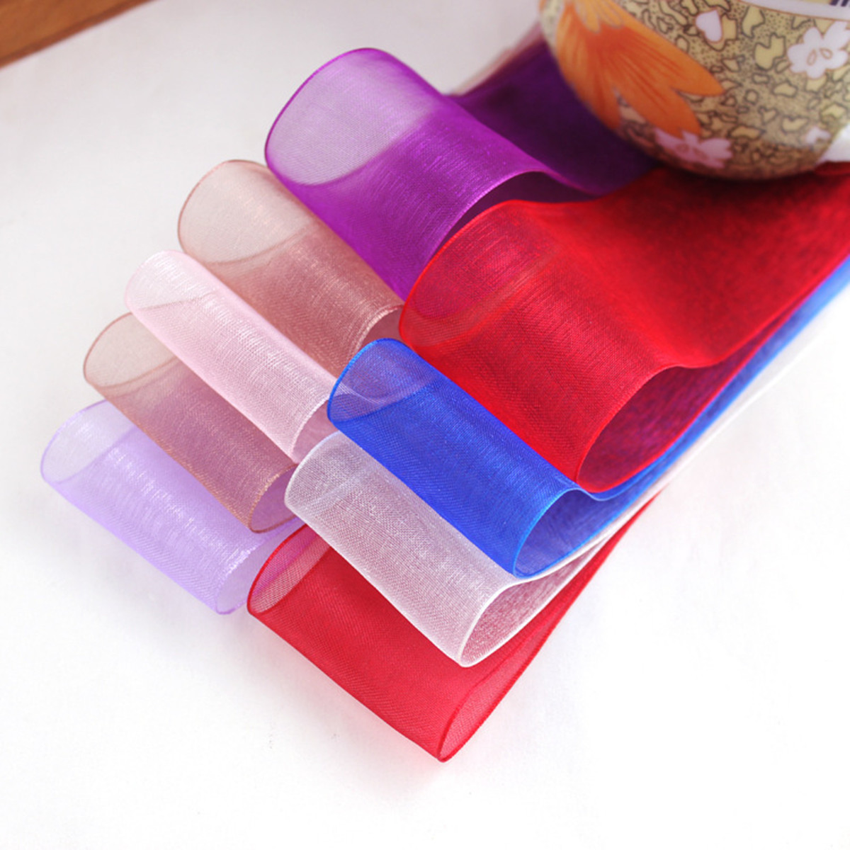 50 Yards 10/20/25mm Width Spoo - огляд і ціна Organza Ribbon Spool
