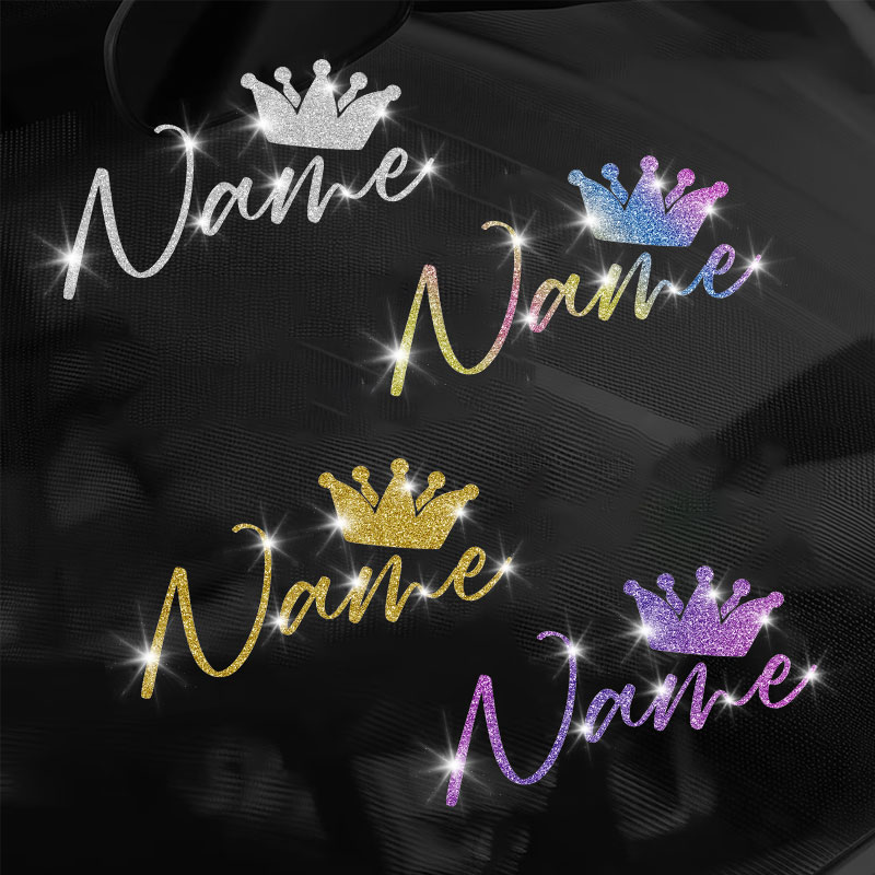 1PC Custom Glitter Crown and N - огляд і ціна Glitter Vinyl Roll