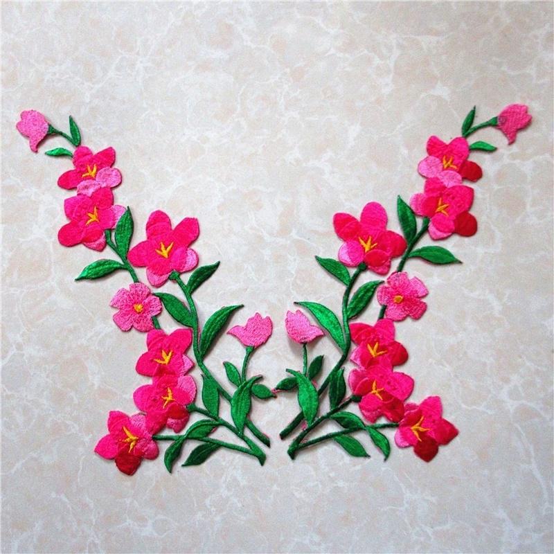 1/2pcs Nice Blue Flower Patch  - огляд і ціна Applique Patch Flower