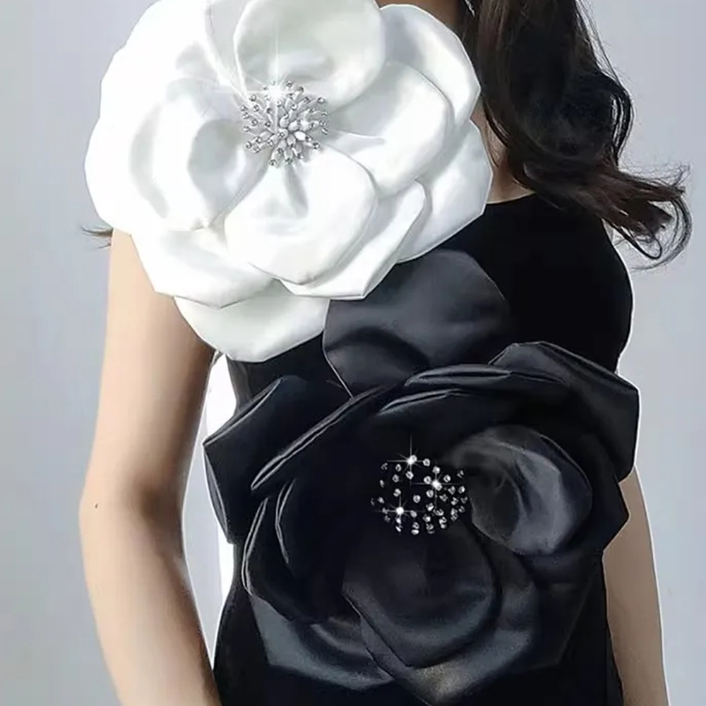 NEW 29cm 3D Big Flower Lace Pa - огляд і ціна Applique Patch Flower