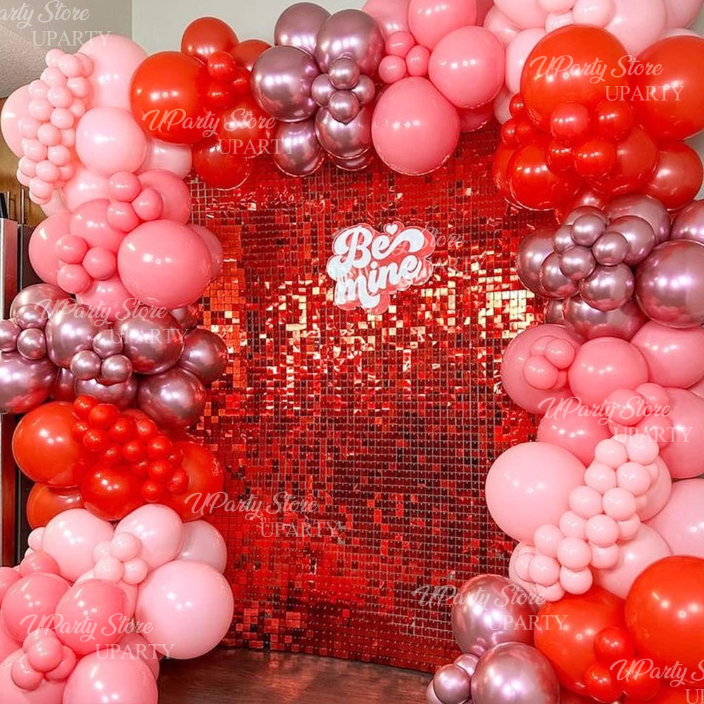 Red Shimmer Wall Backdrop Pane - огляд і ціна Sequin Fabric Panel