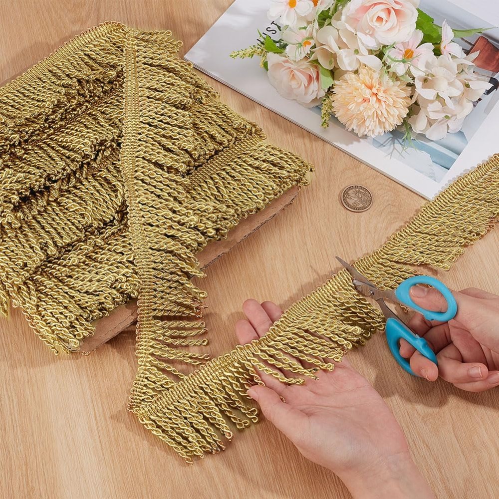 12 Yardsx2.2Inch Fringe Trim C - огляд і ціна Tassel Fringe Trim