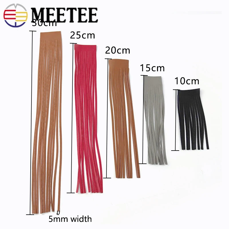 1Meter Meetee 10-30cmX5mm PU L - огляд і ціна Fringe Ribbon Sewing