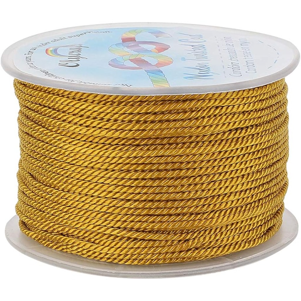 55 Yards 1mm Twisted Satin Nyl - огляд і ціна Cord Trim Twisted