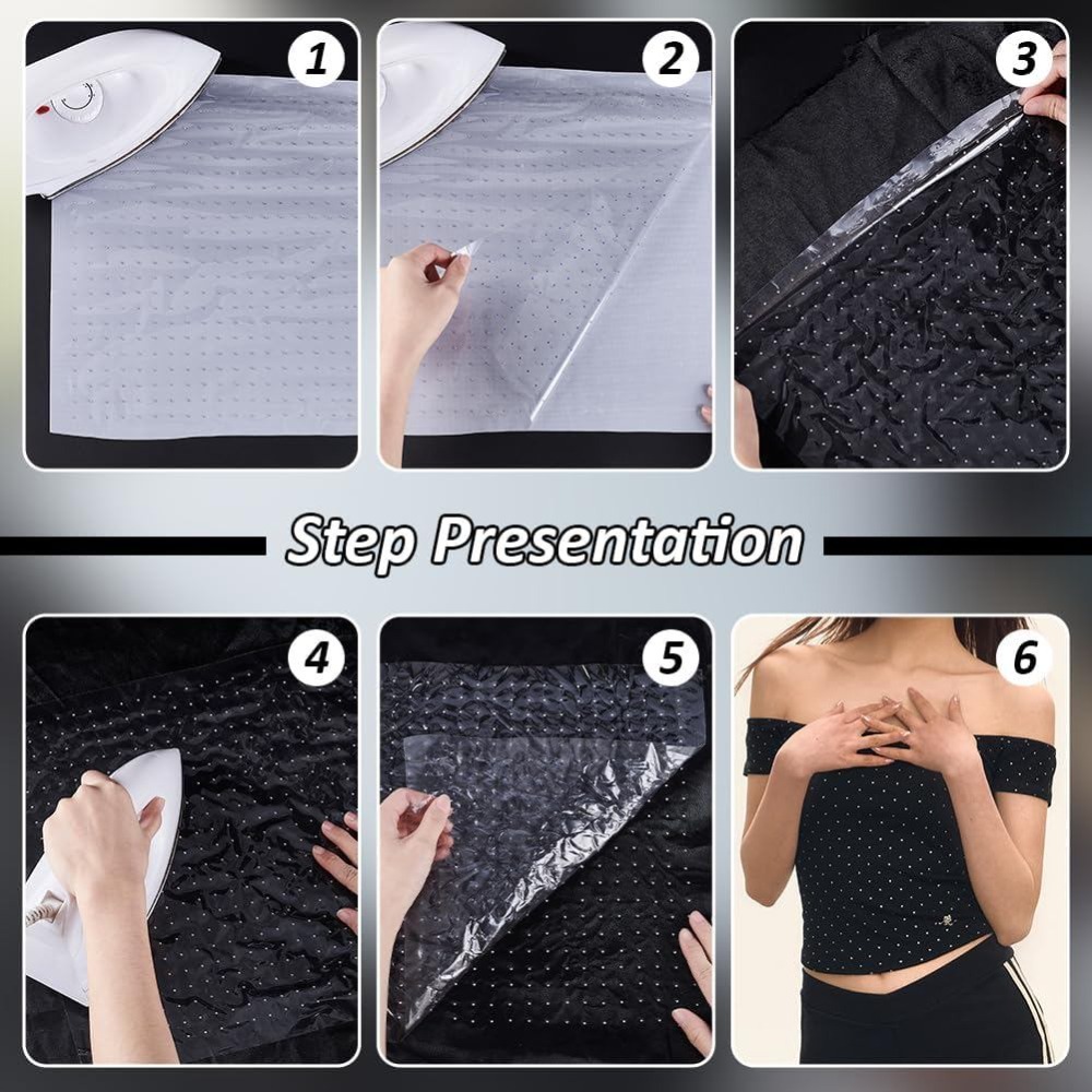 6 Sheet Glitter Hotfix Rhinest - огляд і ціна Hotfix Rhinestone Sheet