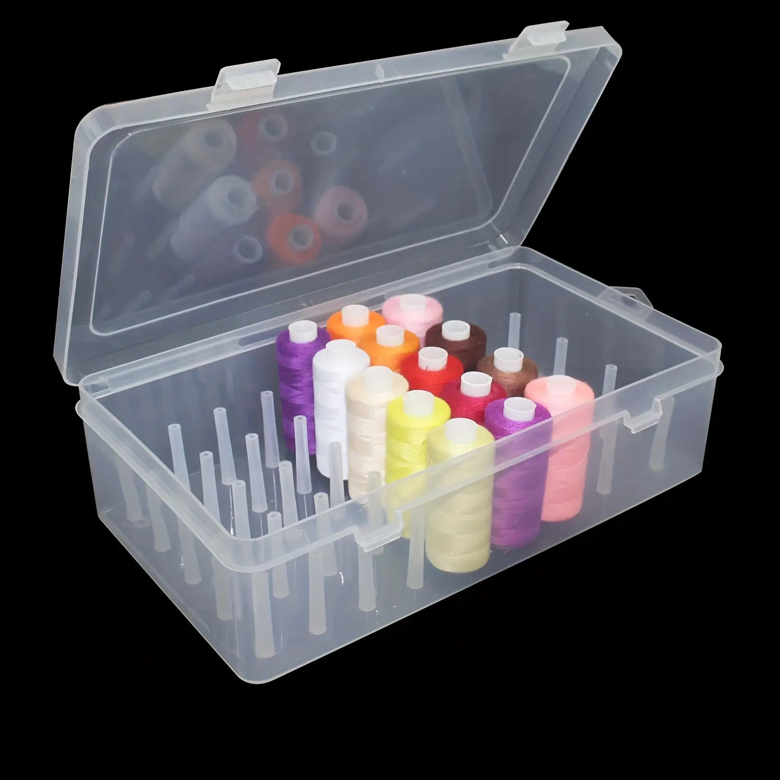 Clear Plastic Sewing Thread St - огляд і ціна Craft Embellishment Storage