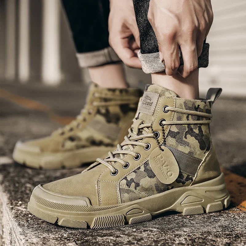 High-Top Boots for Men Autumn  - огляд і ціна Guipure Lace Panel