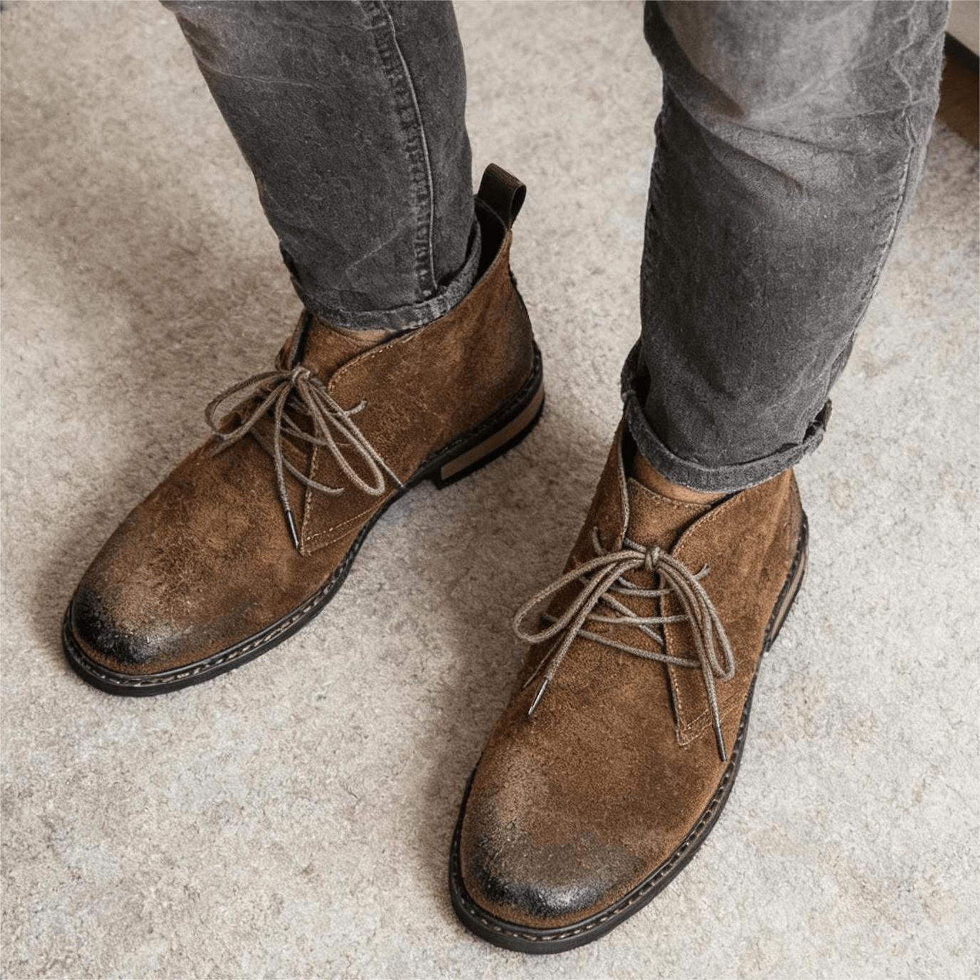 Leather Boots Retro Comfortabl - огляд і ціна Guipure Lace Panel