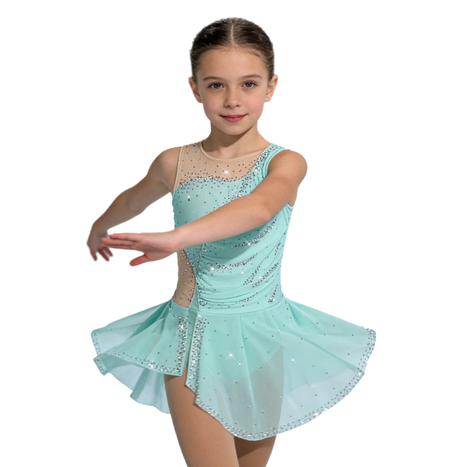 Kids Girls Figure Ice Skating  - огляд і ціна Rhinestone Banding Trim