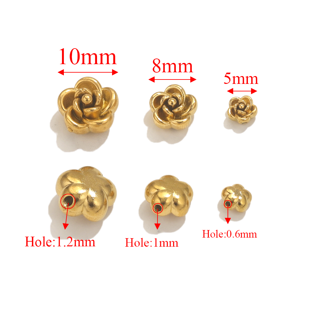 10pcs Stainless Steel Rose Flo - огляд і ціна Embellishment Crafts