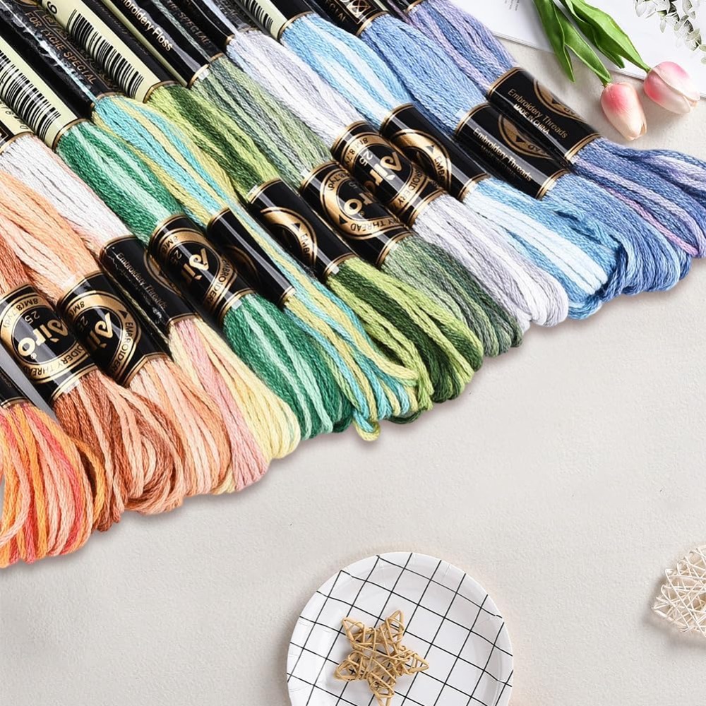 12 Skeins 105 Yards Cross Stit - огляд і ціна Embroidery Embellishments