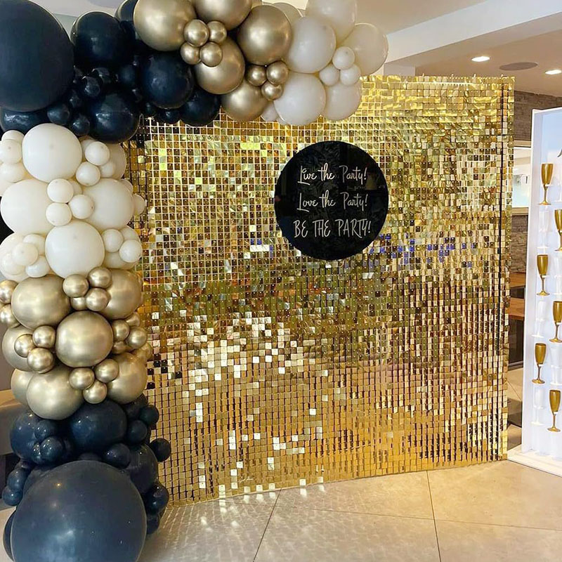 6-27 Pcs Light Golden Shimmer  - огляд і ціна Sequin Fabric Panel