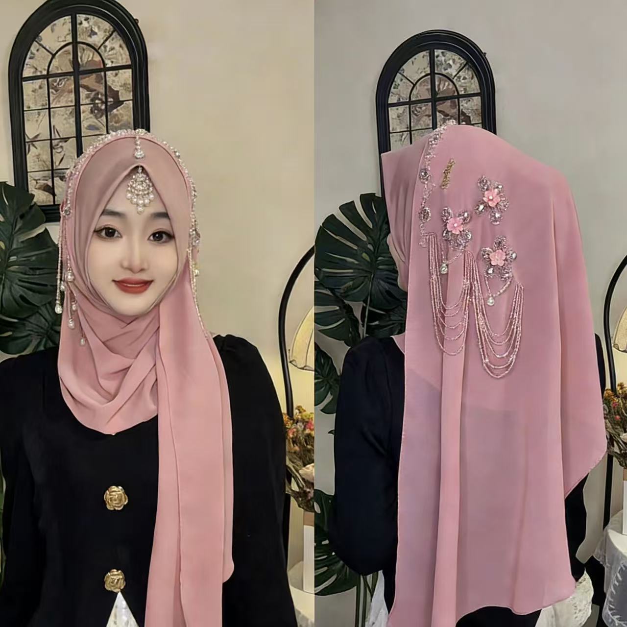 Abaya Hijab Muslim Women Shawl - огляд і ціна Tassel Fringe Trim