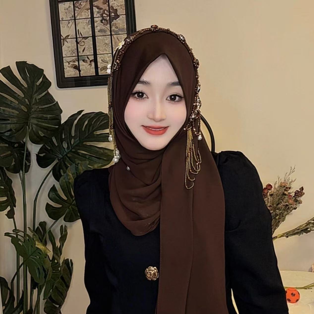 Abaya Hijab Muslim Women Shawl - огляд і ціна Tassel Fringe Trim