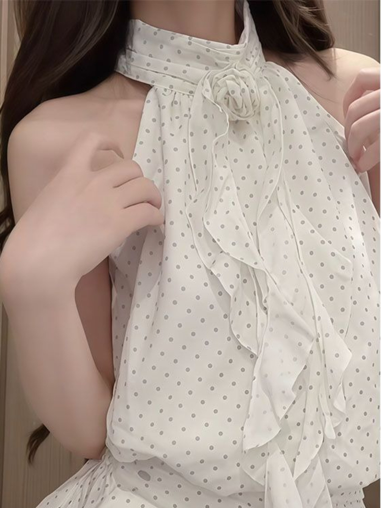 French Sweet Polka Dot 2 Piece - огляд і ціна Elastic Lace Trim