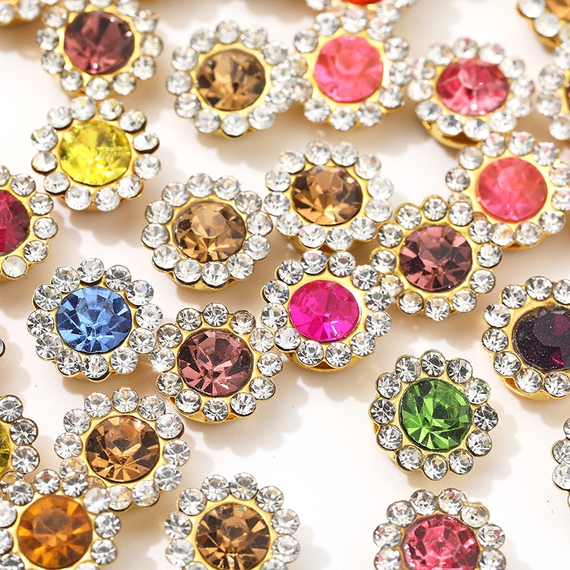 1000PCS 10mm Sunflower Claw Rh - огляд і ціна Sew On Rhinestone