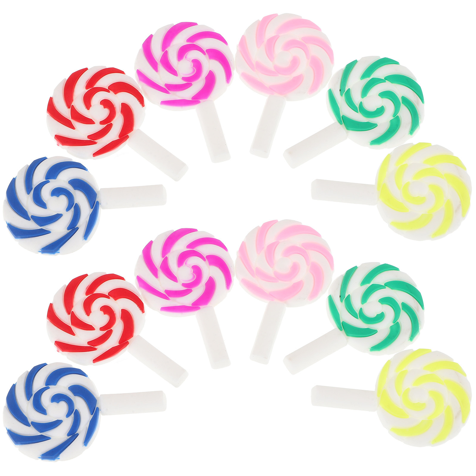 36Pcs Vibrant Rainbow Lollipop - огляд і ціна Craft Embellishment