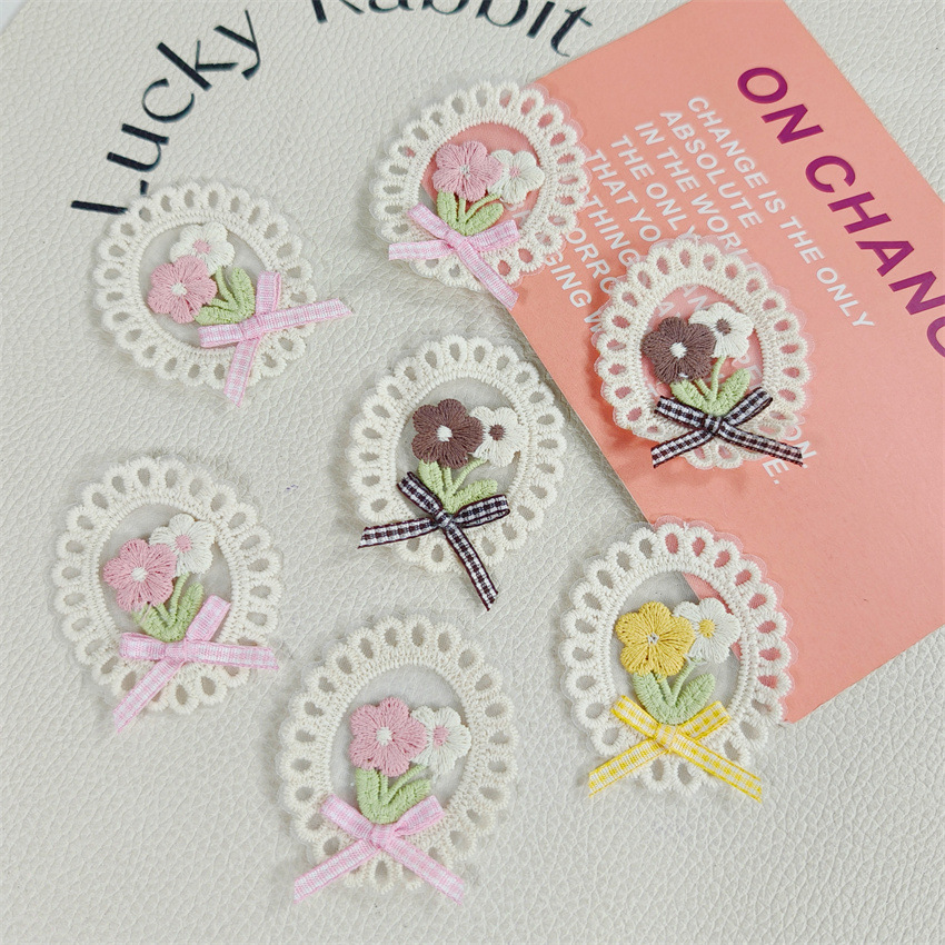 10PCS New Spring Summer Fresh  - огляд і ціна Applique Patch Flower